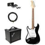 Fazley fst118bklh pack d�butant guitare electrique pour gaucher