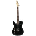 Fazley ftl218lh - bk black guitare electrique pour gaucher