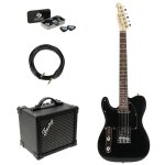 Fazley ftl218lh - bk pack d�butant guitare electrique pour gaucher