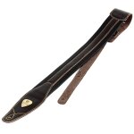 Fazley leta pgs - brn sangle de guitare marron en cuir rembourr�