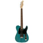 Fazley outlaw series coyote basic ss blue guitare electrique avec housse
