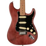 Fazley outlaw series sheriff plus sss brown guitare electrique avec housse