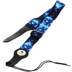Fazley poly gr - 04 sangle de guitare blue flame skulls