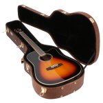 Fazley protecc pwcb etui en bois pour guitare folk - crocodile