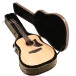 Fazley protecc pwol etui en bois pour guitare folk - olive