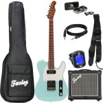 Fazley sunset series tempest 90 sky blue pack d�butant guitare electrique