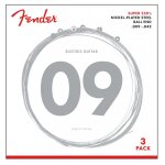Fender 250l nickel - plasted steel - pack de 3 jeux de cordes guitare electrique