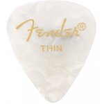Fender 351shape white moto - fin - pack de 12 mdiators