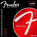 Fender 7250m medium 45 - 105 jeu 4 cordes pour basse electrique Fender 7250m medium 45 - 105 jeu 4 cordes pour basse electrique