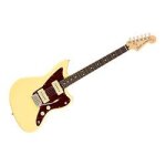 Fender american performer jazzmaster + housse deluxe - touche palissandre - vintage white - guitare electrique ...