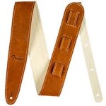 Fender - ball glove leather strap, brown - sangle guitare