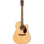 Fender cd - 140sce dreadnought - touche noyer - naturelle ( + etui)