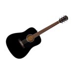 Fender cd - 60s black - guitare folk - mod�le cd - 60s - table massive en epic�a - finition black