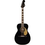 Fender malibu vintage black ov gold pickguard guitare electro - acoustique folk avec etui