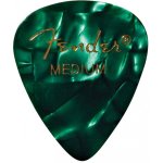 Fender - médiators green moto 351 shape medium - pack de 12 médiators guitare Fender - médiators green moto 351 shape medium - pack de 12 médiators guitare