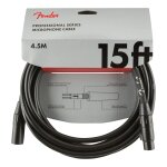 Fender microphone cable 4. 5m - c�ble xlr - longueur 4, 5 m - finition pvc noir