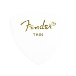 Fender pack de 12 mdiators 346 classic celluloid, fins - blanc