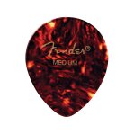 Fender pack de 12 mdiators 347 classic celluloid, durs - tortoise shell