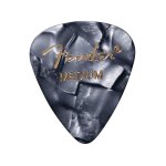 Fender pack de 12 mdiators 351 premium celluloid, mediums - black moto