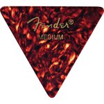 Fender pack de 12 mediators 355 classic celluloid, durs - tortoise shell