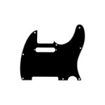 Fender pickguard guitare electrique type tlcaster - 3 plis / 8 trous noir