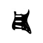 Fender pickguard type stratocaster sss vintage 50' - 3 plis / 8 trous noir