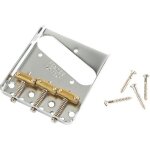 Fender plaque chevalet pour american vintage telecaster chrome Fender plaque chevalet pour american vintage telecaster chrome