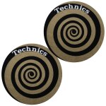 Feutrines slipmats x2 technics spirale gold