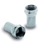 Fiche tv (lot de 2) sat f m�le � joint torique