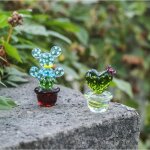 Figurines de cactus en verre, ornement artisanal fait à la main, mini plante, cadeau, accessoires de ... Figurines de cactus en verre, ornement artisanal fait à la main, mini plante, cadeau, accessoires de ...