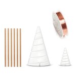Fil de cuivre pur pour antenne de jardinage, gabarit d'enroulement de bobine pour culture lectrique, ...