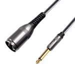 Fil d'interconnexion asym�trique c�ble micro, 6, 35 mm (1 / 4 pouce) ts m�le vers xlr m�le c�ble microphone ...