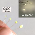 Fils pré - soudés a l'échelle 00 - n oo, train smd, modèle de diorama bricolage, 0. 08mm, 3v, 0201, 0402, ... Fils pré - soudés a l'échelle 00 - n oo, train smd, modèle de diorama bricolage, 0. 08mm, 3v, 0201, 0402, ...