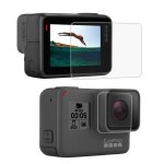 Film protecteur �cran pour gopro hero5 lens hd d'�cran + lcd dispaly de verre tremp�