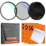 Filtre 49mm uv + cpl + bouchon d'objectif + pochette + 3 chiffons de nettoyage ¿150 * 150 mm en kit ...