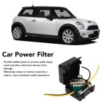 Filtre d'alimentation de voiture filtre d'alimentation stro 12 v rducteur de bruit audio, pour amplificateu ...