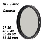 Filtre circulaire polarisant cpl cir - pl 7mm, fin et fin, filtre d'objectif de caméra optique générique ... Filtre circulaire polarisant cpl cir - pl 7mm, fin et fin, filtre d'objectif de caméra optique générique ...