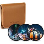 Filtre etoile variable 67mm 3 pices (4 points, 6 points, 8 points) avec pochette de filtre pour canon ...