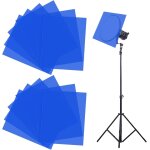 Filtre de lumière gel de correction de couleur, 12 pcs filtres en feuille plastique autocollants pour ... Filtre de lumière gel de correction de couleur, 12 pcs filtres en feuille plastique autocollants pour ...