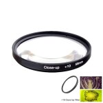 Filtre macro circulaire  gros plan universel, 37 / 46 / 49 / 52 / 55 / 58 / 62 / 67 / 72 / 77mm + 1 ...