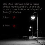 Filtre d'objectif d'appareil photo effet etoile u2013 ajoute de l'eclat aux points lumineux pour la photograph ...