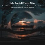 Filtre d'objectif de cam�ra halo en spirale, filtre d'objectif � effets sp�ciaux en verre optique pour ...