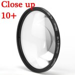 Filtre d'objectif de camra macro 10 + , pour canon eos sony nikon 400d d5300 200d 1300d d600 49mm 52mm ...
