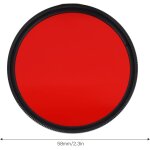 Filtre d'objectif de caméra rouge, filtre d'objectif de caméra fileté, filtre de couleur rouge complet, ... Filtre d'objectif de caméra rouge, filtre d'objectif de caméra fileté, filtre de couleur rouge complet, ...