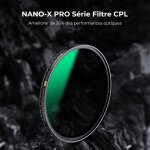 Filtre polarisant 72mm cpl en cuivre nano - x pro ultra fin hd imperméable anti des rayures avec etui ... Filtre polarisant 72mm cpl en cuivre nano - x pro ultra fin hd imperméable anti des rayures avec etui ...