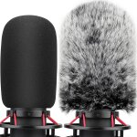 Filtre pop pour hyperx quadcast s en mousse et fourrure pare - brise de microphone micro pare - brise ...
