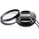 Filtre de protection uv multicouche 58 mm et bouchon d'objectif compatible avec canon t8i 200dii avec ...