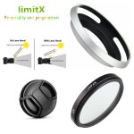 Filtre uv 37mm + pare - soleil en métal + capuchon pour appareil photo olympus, pour appareil photo amd ... Filtre uv 37mm + pare - soleil en métal + capuchon pour appareil photo olympus, pour appareil photo amd ...