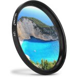 Filtre uv pour objectifs photo compatible avec de 72mm, filtre ultraviolet, protection d'objectif, bloquant ...