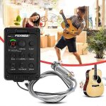 Fishman 4 band 301 eq tuner piezo mic presys blend préampli micro guitare acoustique Fishman 4 band 301 eq tuner piezo mic presys blend préampli micro guitare acoustique